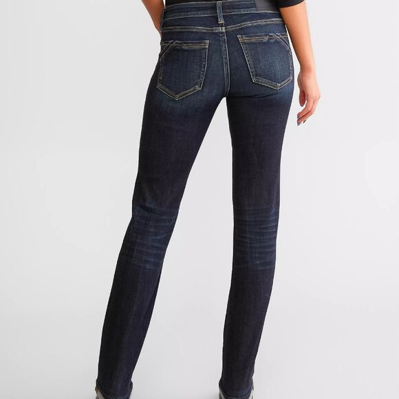 Lot 2 pair Buckle Black straight Stretch Jean 36 x 34 - Picture 3 of 11